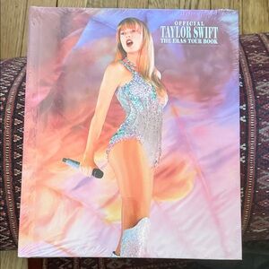 Taylor Swift Pink Orange Gradient Tour Book with Silver Outfit